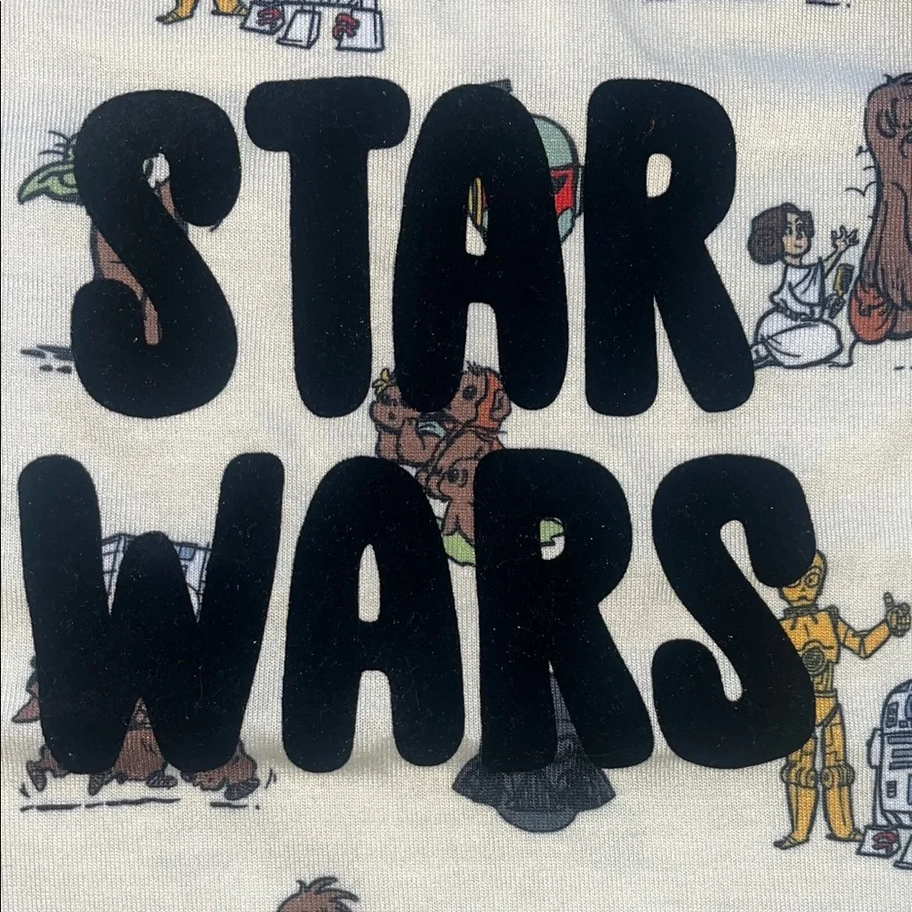 Disney Store Star Wars Kids Nightgown with Blue and Cream Accents